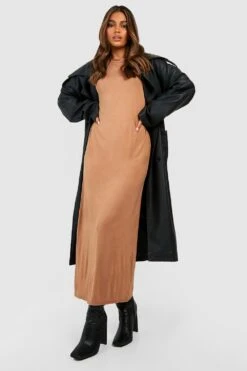 Vestito T-shirt Midi A Maniche Lunghe -Negozio al dettaglio Vestiti gzz47210 camel xl 2