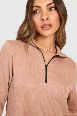 Vestito Scampanato Pesante A Coste Con Zip Corta -Negozio al dettaglio Vestiti gzz48100 stone xl 3