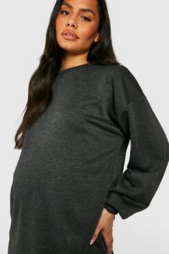 Vestito In Felpa Plus Size Oversize -Negozio al dettaglio Vestiti gzz48272 charcoal xl 3