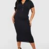 Vestito Midi Plus Size A Coste Larghe