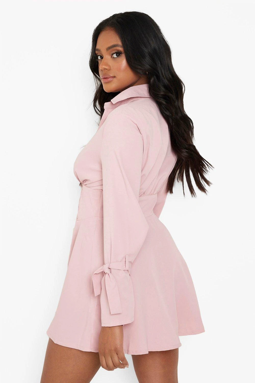 Vestito Skater Petite Stile Corsetto Con Laccetti Sui Polsini 2 Vestito Skater Petite Stile Corsetto Con Laccetti Sui Polsini - immagine 2