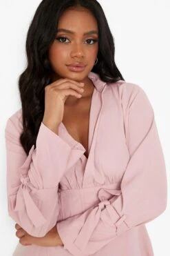 Vestito Skater Petite Stile Corsetto Con Laccetti Sui Polsini 7 Vestito Skater Petite Stile Corsetto Con Laccetti Sui Polsini -Negozio al dettaglio Vestiti pzz08234 blush xl 3