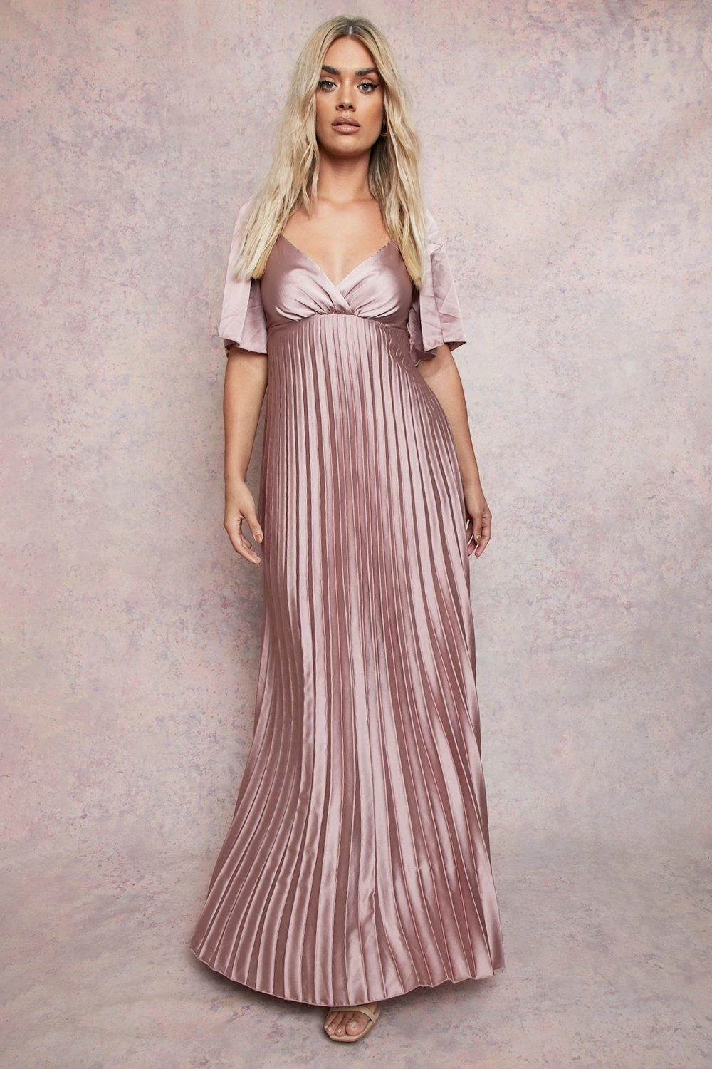 Vestito Maxi Plus Size Con Pieghe E Maniche A Pipistrello 1 Vestito Maxi Plus Size Con Pieghe E Maniche A Pipistrello