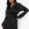 Vestito Camicia Plus Size In Raso