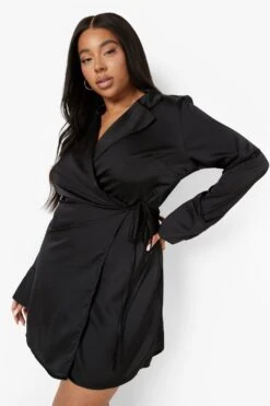 Vestito Camicia Plus Size In Raso