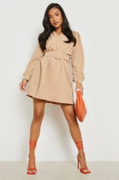 Vestito Skater Petite Con Cintura -Negozio al dettaglio Vestiti pzz08838 stone xl 2