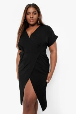 Vestito Scaldacuore Midi Plus Size 7 Vestito Scaldacuore Midi Plus Size -Negozio al dettaglio Vestiti pzz09383 black xl 3