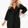 Vestito Skater Plus Size Plissettato Con Cintura