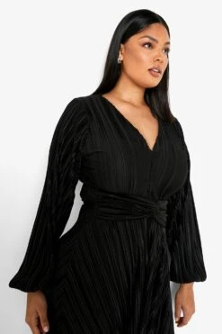 Vestito Skater Plus Size Plissettato 7 Vestito Skater Plus Size Plissettato -Negozio al dettaglio Vestiti pzz10285 black xl 3