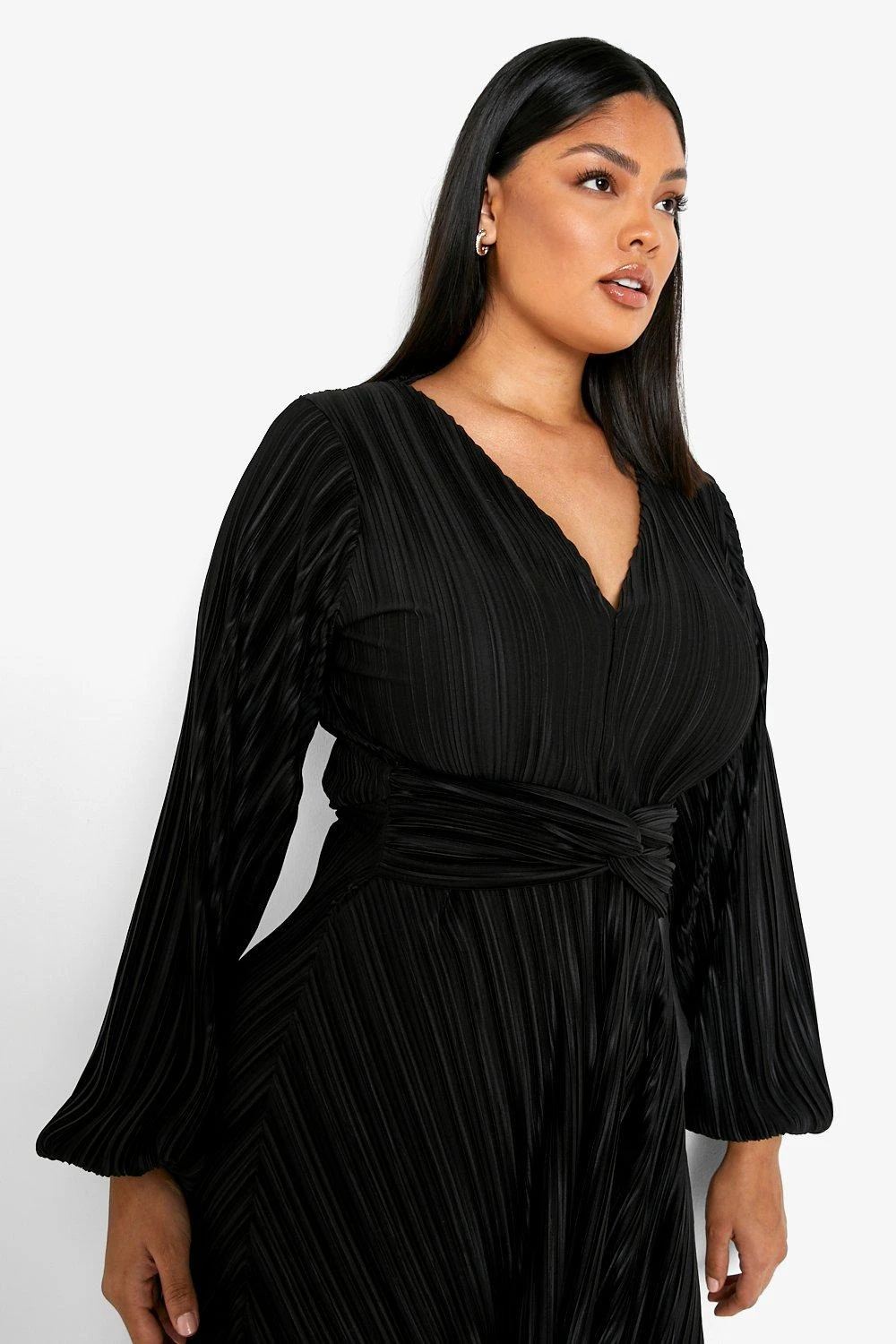 Vestito Skater Plus Size Plissettato 4 Vestito Skater Plus Size Plissettato - immagine 4