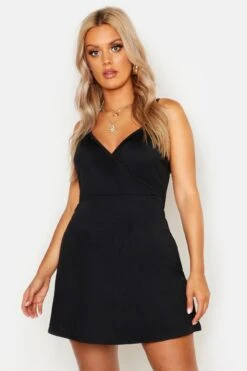 Vestito Prendisole Plus Size Scampanato Con Spalline