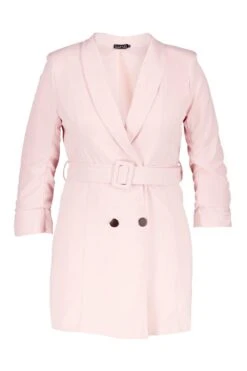 Vestito Blazer Plus Size A Doppiopetto Con Bottoni Color Oro 6 Vestito Blazer Plus Size A Doppiopetto Con Bottoni Color Oro -Negozio al dettaglio Vestiti pzz73295 blush xl 2