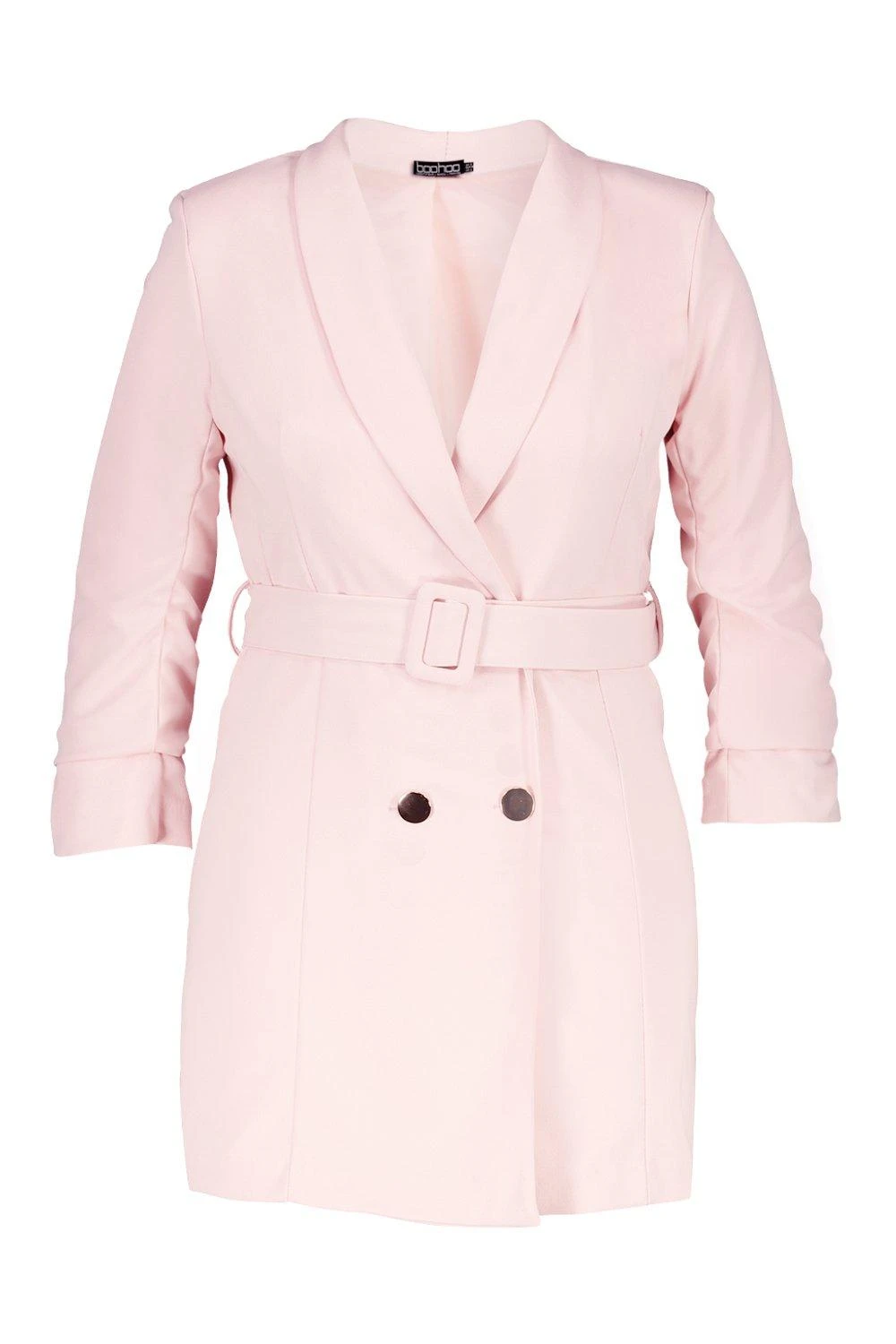 Vestito Blazer Plus Size A Doppiopetto Con Bottoni Color Oro 3 Vestito Blazer Plus Size A Doppiopetto Con Bottoni Color Oro - immagine 3