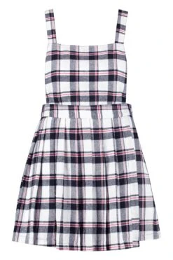 Vestito Scamiciato Plus Size A Quadri -Negozio al dettaglio Vestiti pzz79351 ivory xl 2