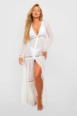 Vestito Da Mare Boho In Pizzo